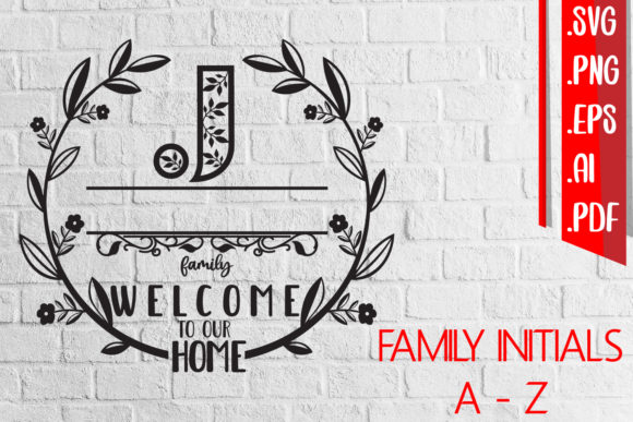 Download Family Initials Name a-Z Svg Eps Ai Png - Premium Bundle