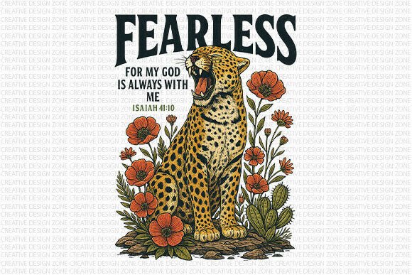 Download Fearless Leopard Bible Verse PNG - Premium Resources